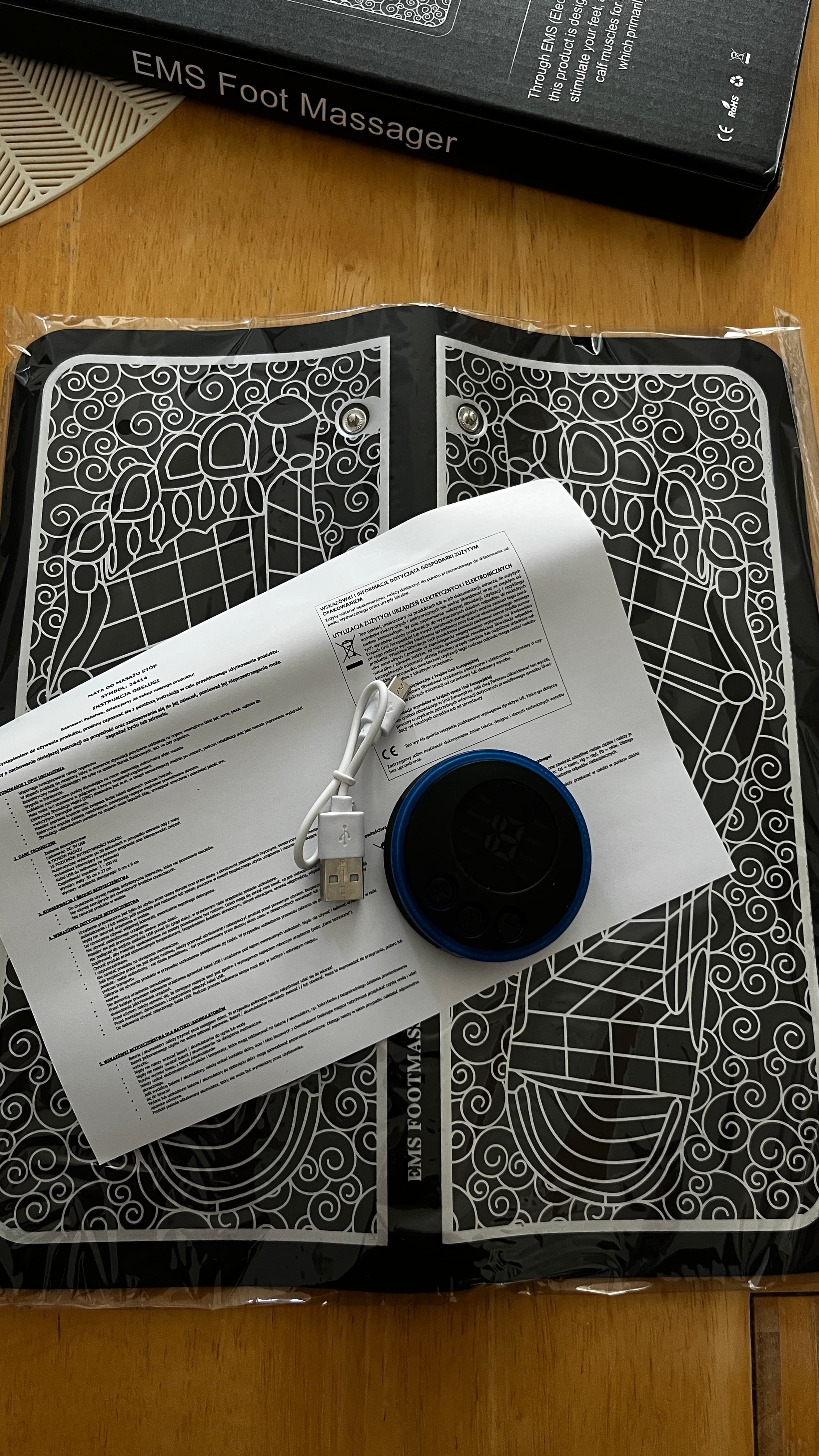 👣 Inteligentny Masażer Stóp EMS PulseStep. Instrukcja obsługi w języku polskim 🇵🇱 Certyfikowana jakość: RoHs, CE 👨‍⚕️