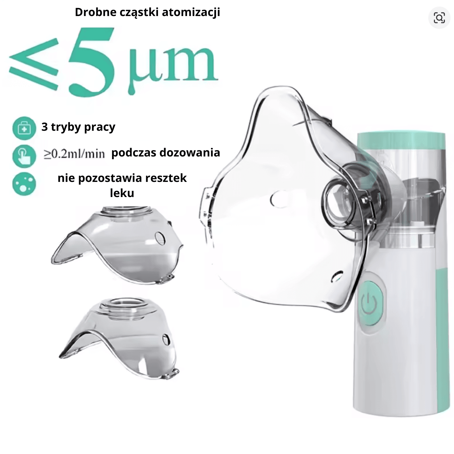 Inhalator-nebulizator siateczkowy Nebulix. Dla dzieci i dorosłych 🏥 👨‍⚕️Certyfikowana jakość RoHs, CE, ISO 14001, ISO9001