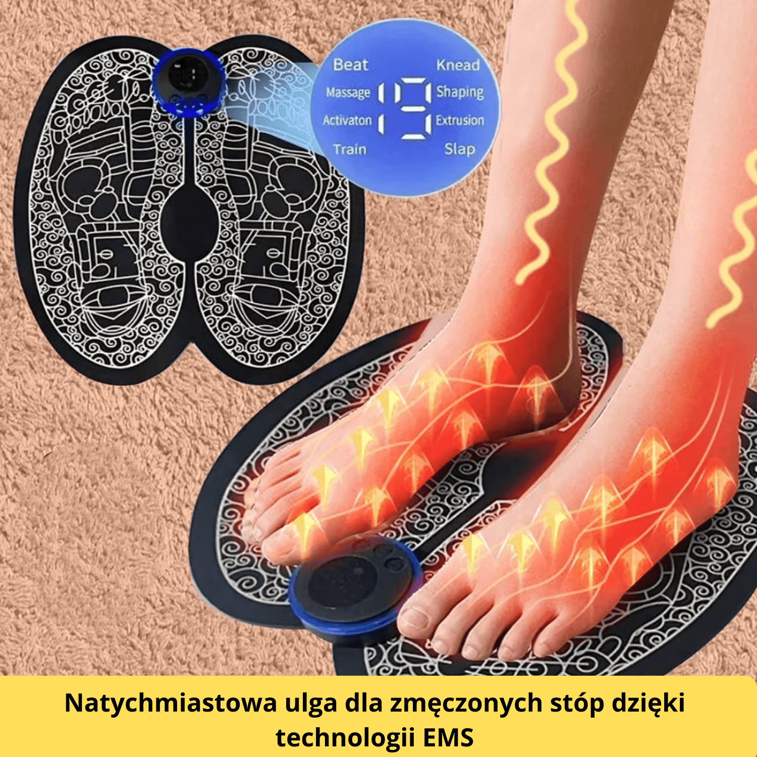 👣 Inteligentny Masażer Stóp EMS PulseStep. Instrukcja obsługi w języku polskim 🇵🇱 Certyfikowana jakość: RoHs, CE 👨‍⚕️